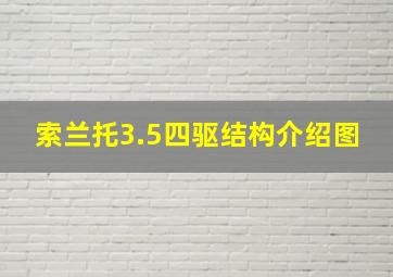 索兰托3.5四驱结构介绍图