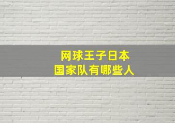 网球王子日本国家队有哪些人