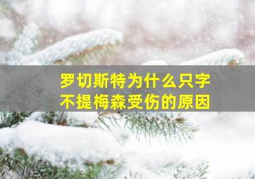 罗切斯特为什么只字不提梅森受伤的原因