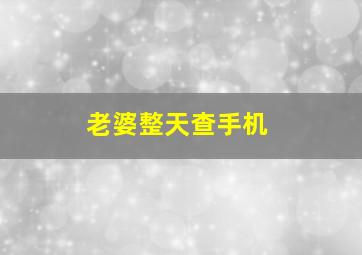 老婆整天查手机