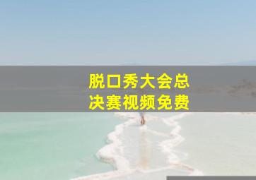 脱口秀大会总决赛视频免费