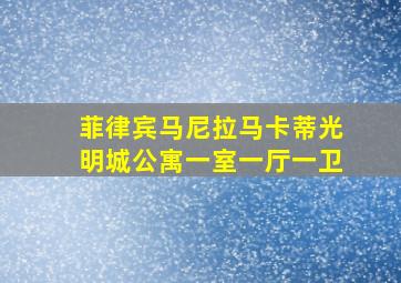 菲律宾马尼拉马卡蒂光明城公寓一室一厅一卫