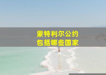 蒙特利尔公约包括哪些国家