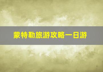 蒙特勒旅游攻略一日游