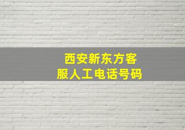 西安新东方客服人工电话号码