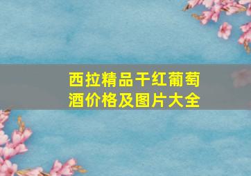 西拉精品干红葡萄酒价格及图片大全