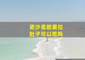 诺沙星胶囊拉肚子可以吃吗