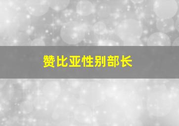 赞比亚性别部长