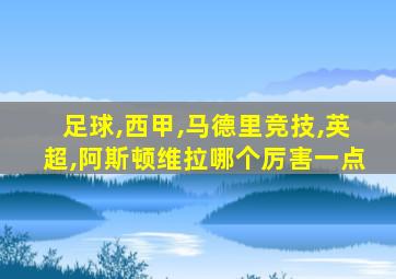 足球,西甲,马德里竞技,英超,阿斯顿维拉哪个厉害一点