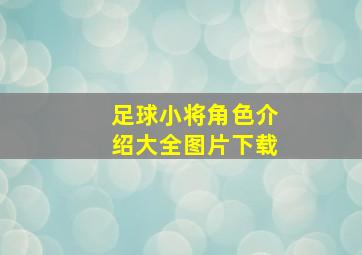 足球小将角色介绍大全图片下载