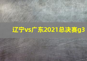 辽宁vs广东2021总决赛g3