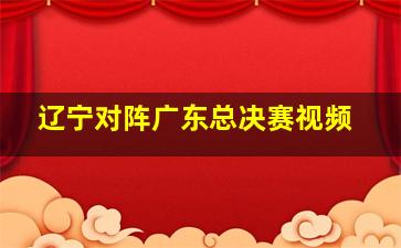 辽宁对阵广东总决赛视频