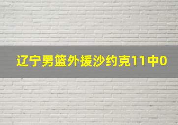 辽宁男篮外援沙约克11中0