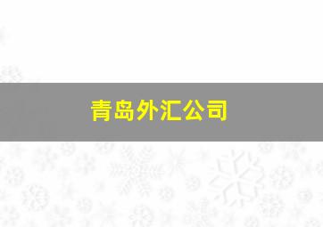 青岛外汇公司