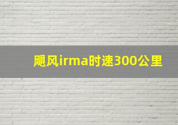 飓风irma时速300公里