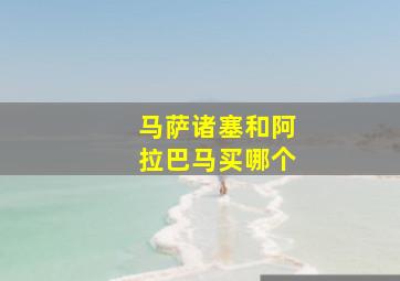 马萨诸塞和阿拉巴马买哪个